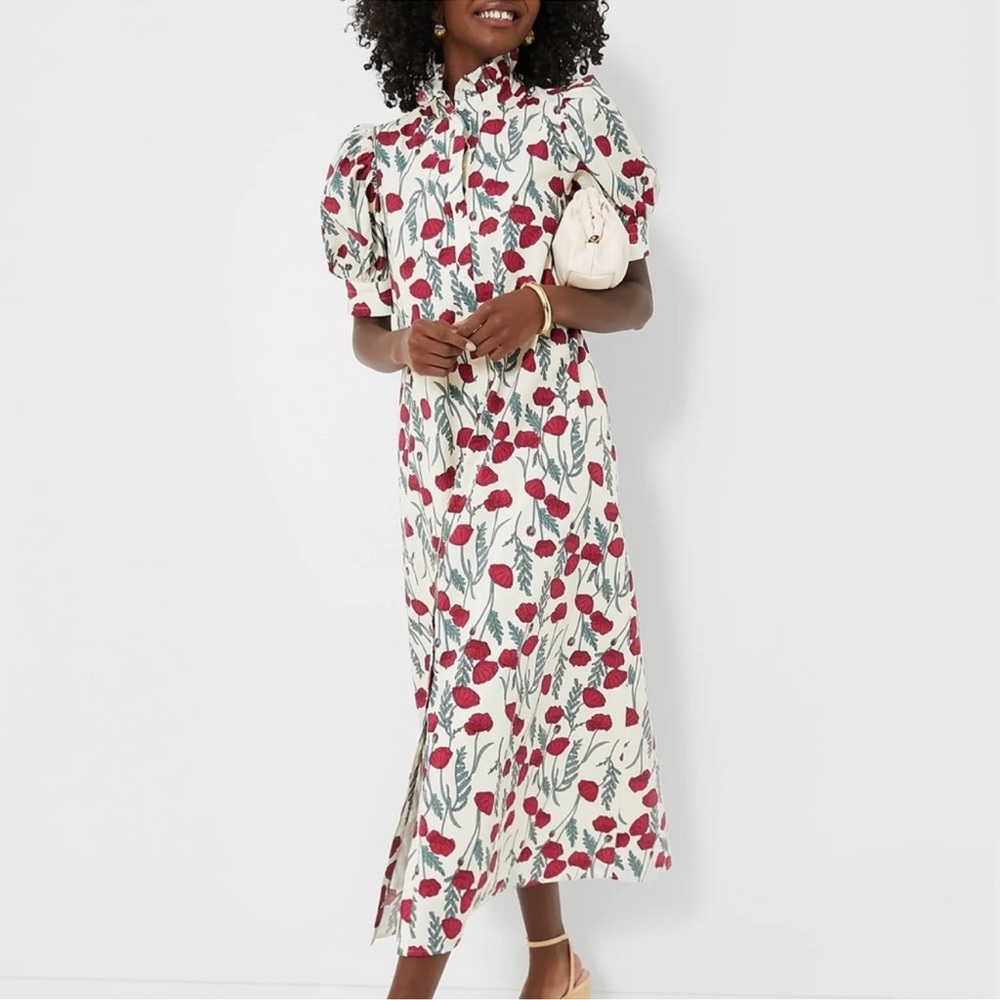 Tuckernuck Red and White Floral Maxi Dress